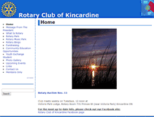 Tablet Screenshot of kincardinerotaryclub.com